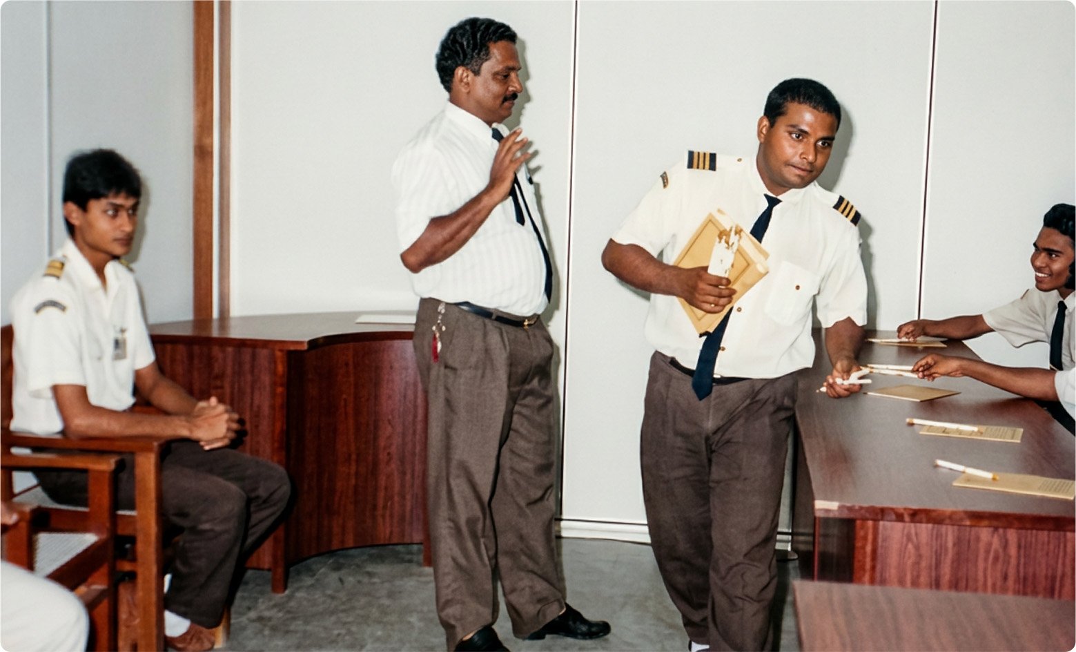 Training session in the early 1990s