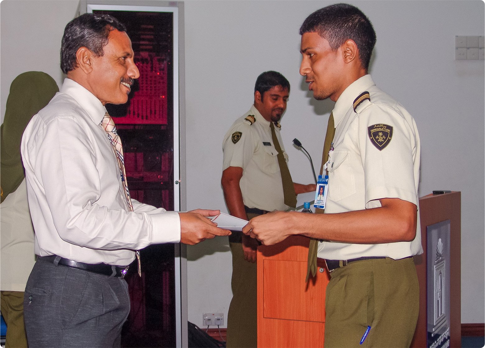 Staff Appreciation Certificate presented to Ahmed Shihab, 2008