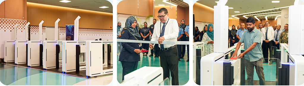 Modern E-Gates at Velana International Airport