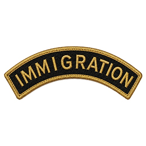 1980 Immigration shoulder title