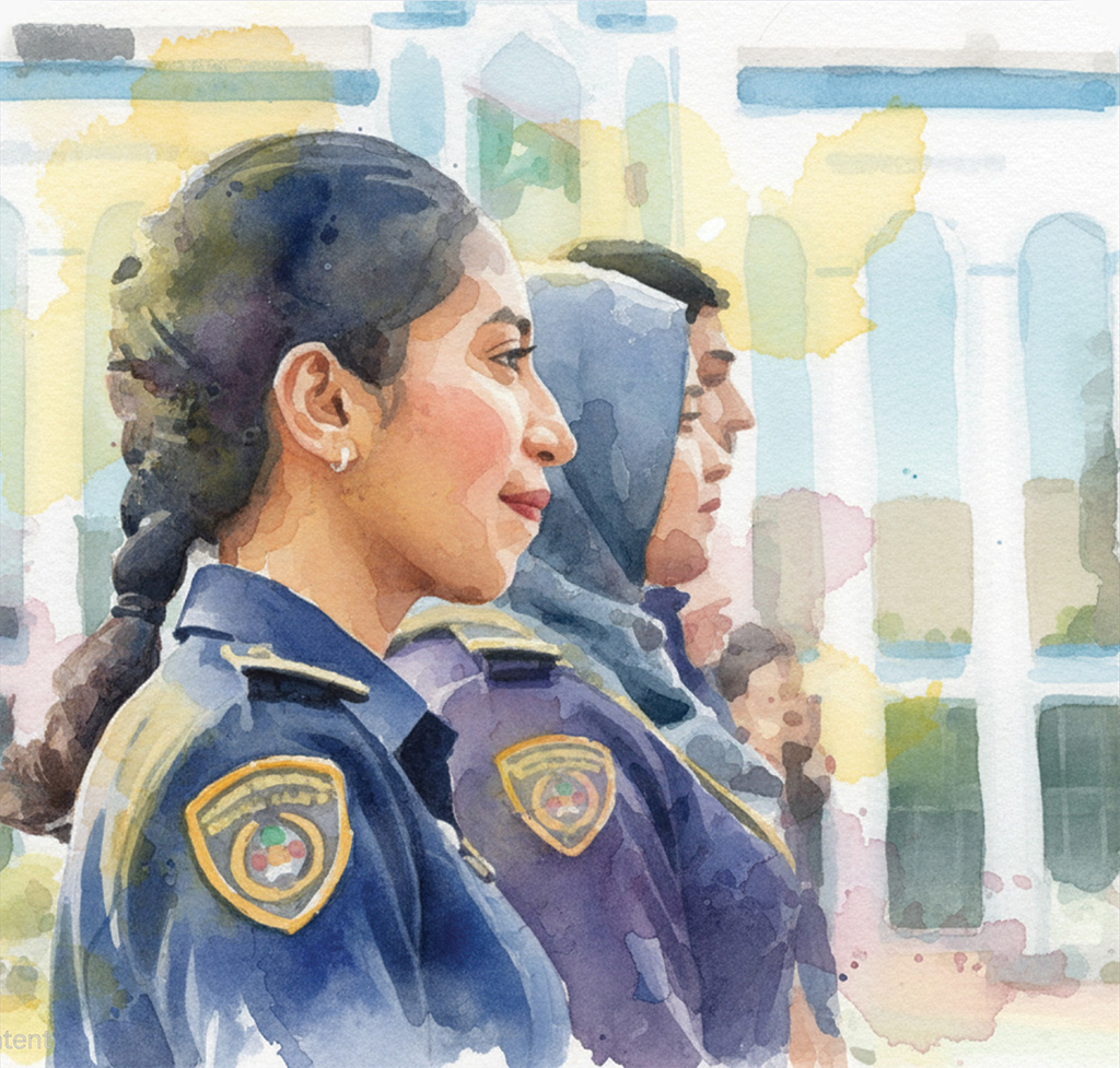 Officers providing visa services