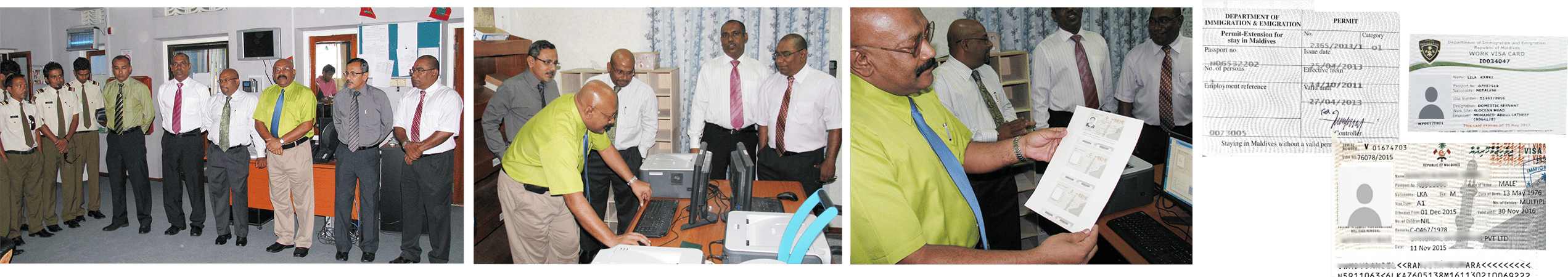 The online work visa process